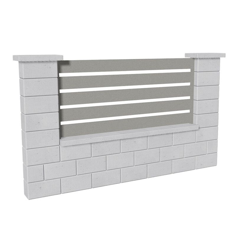 Výplň plotová DEKMETAL TAVOLA 2A094 grey aluminium