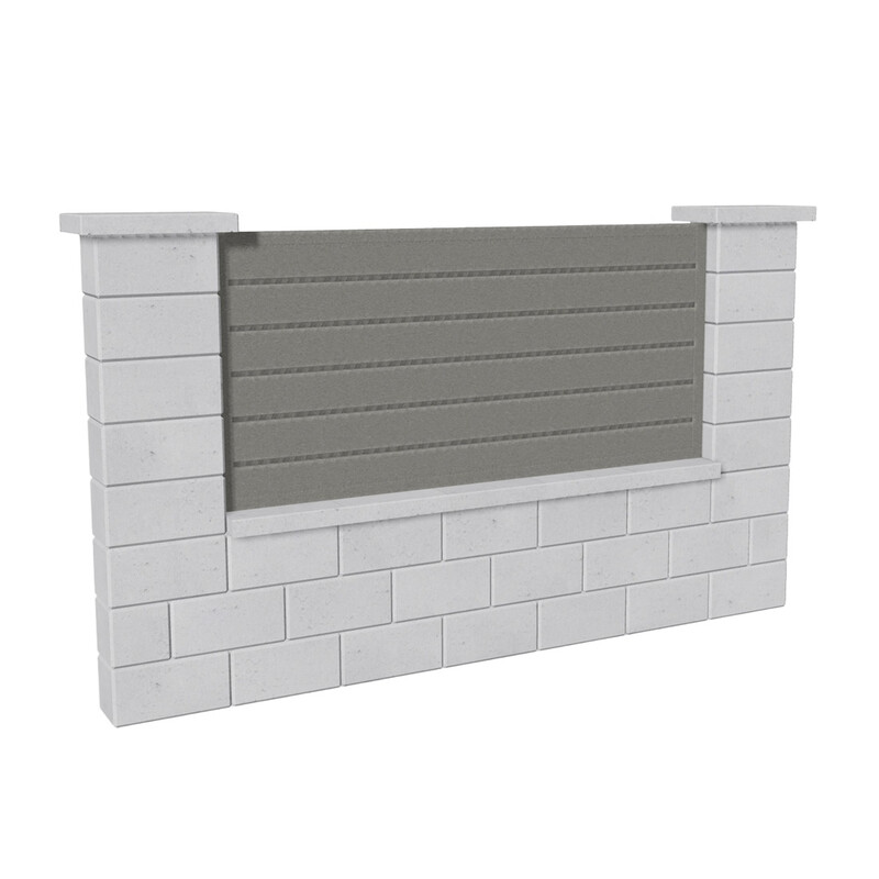Výplň plotová DEKMETAL CANTO 2A094 grey aluminium