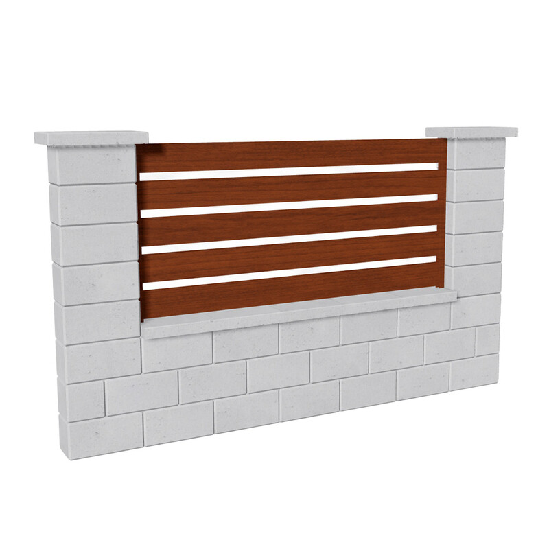 Výplň plotová DEKMETAL TAVOLA 7DSAA light wood