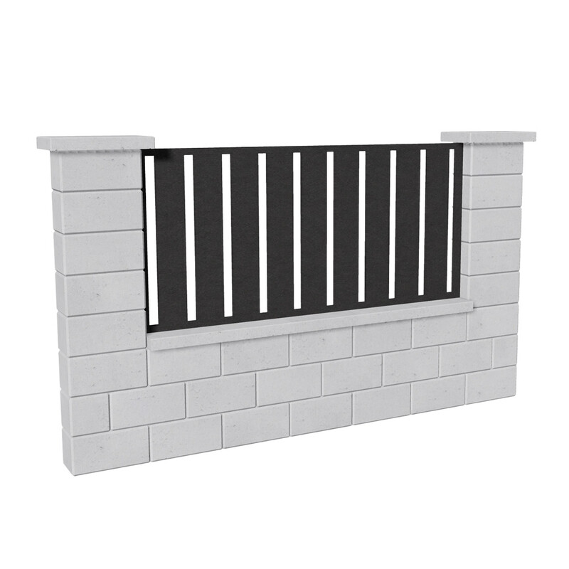 Výplň plotová DEKMETAL STECCA 2N09A jet black