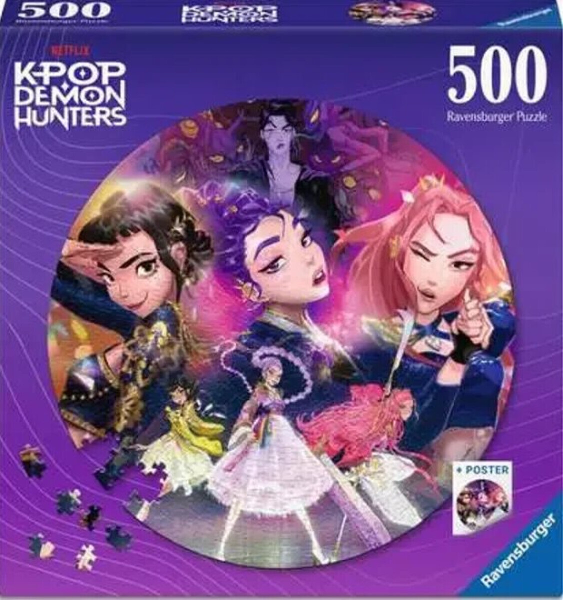 Kruhové puzzle: K-pop: Lovkyně démonů 500 dílků
