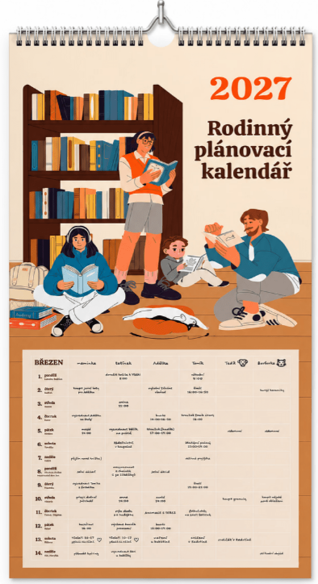 Rodinný plánovací kalendář 2027