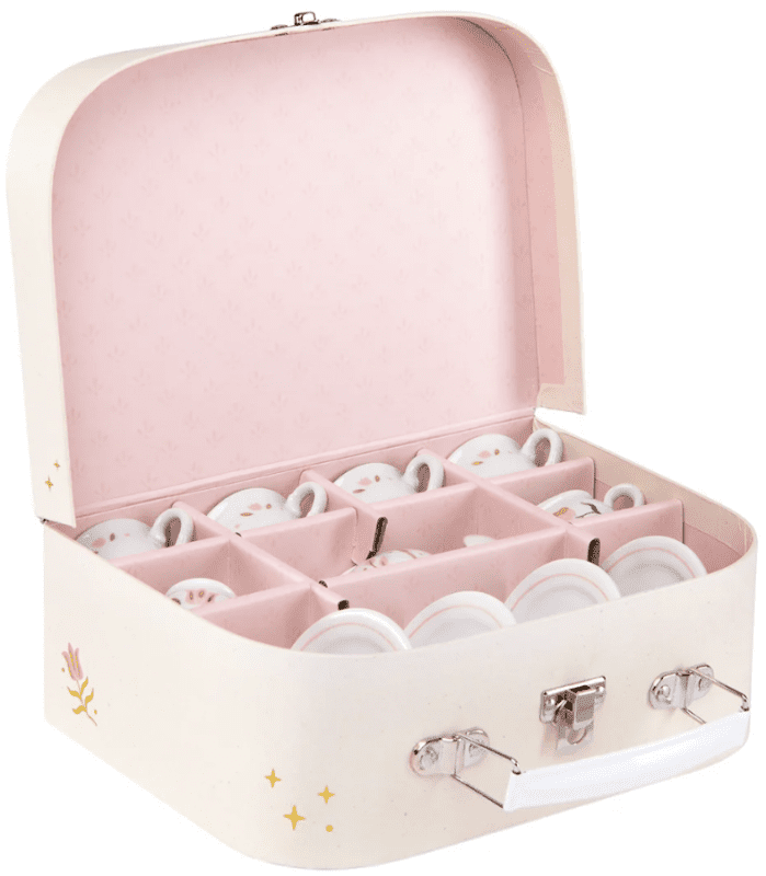 Porcelánový čajový set Růžový