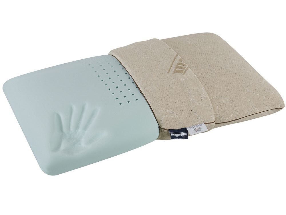 Magniflex Anatomický polštář Magniflex Cotton Deluxe Standard neprofilovaný 72x42x12cm - výstavní kus