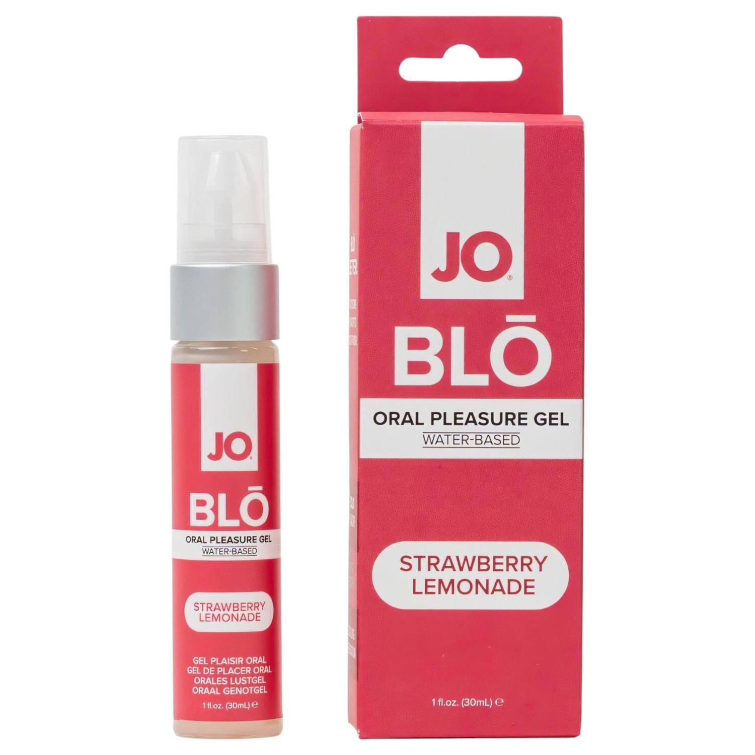 System JO BLO - ochucený orální gel, jahoda-limonáda (30 ml)