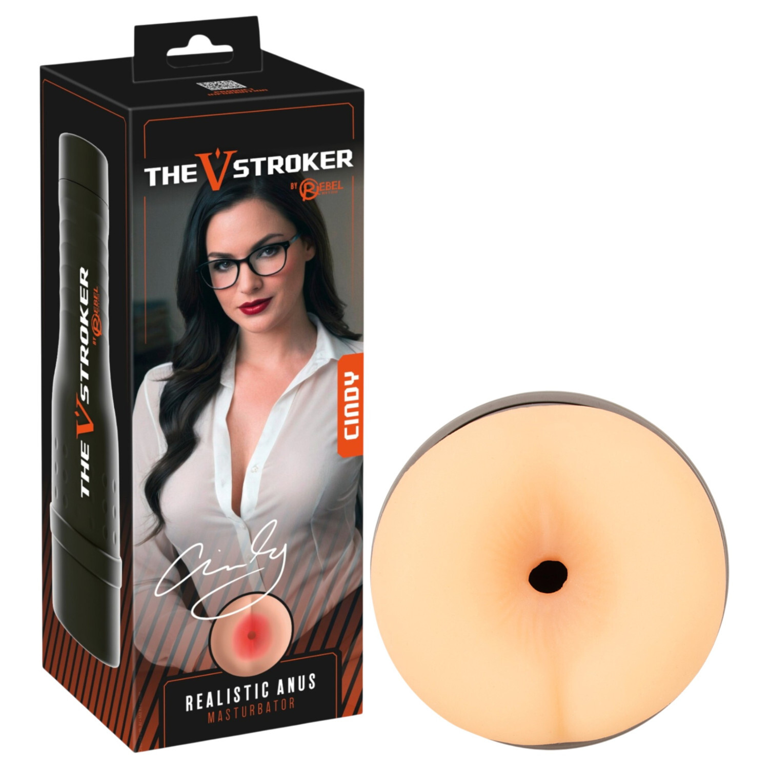 Rebel The V-Stroker Cindy - realistická umělá zadní část těla masturbátor (tělová barva)