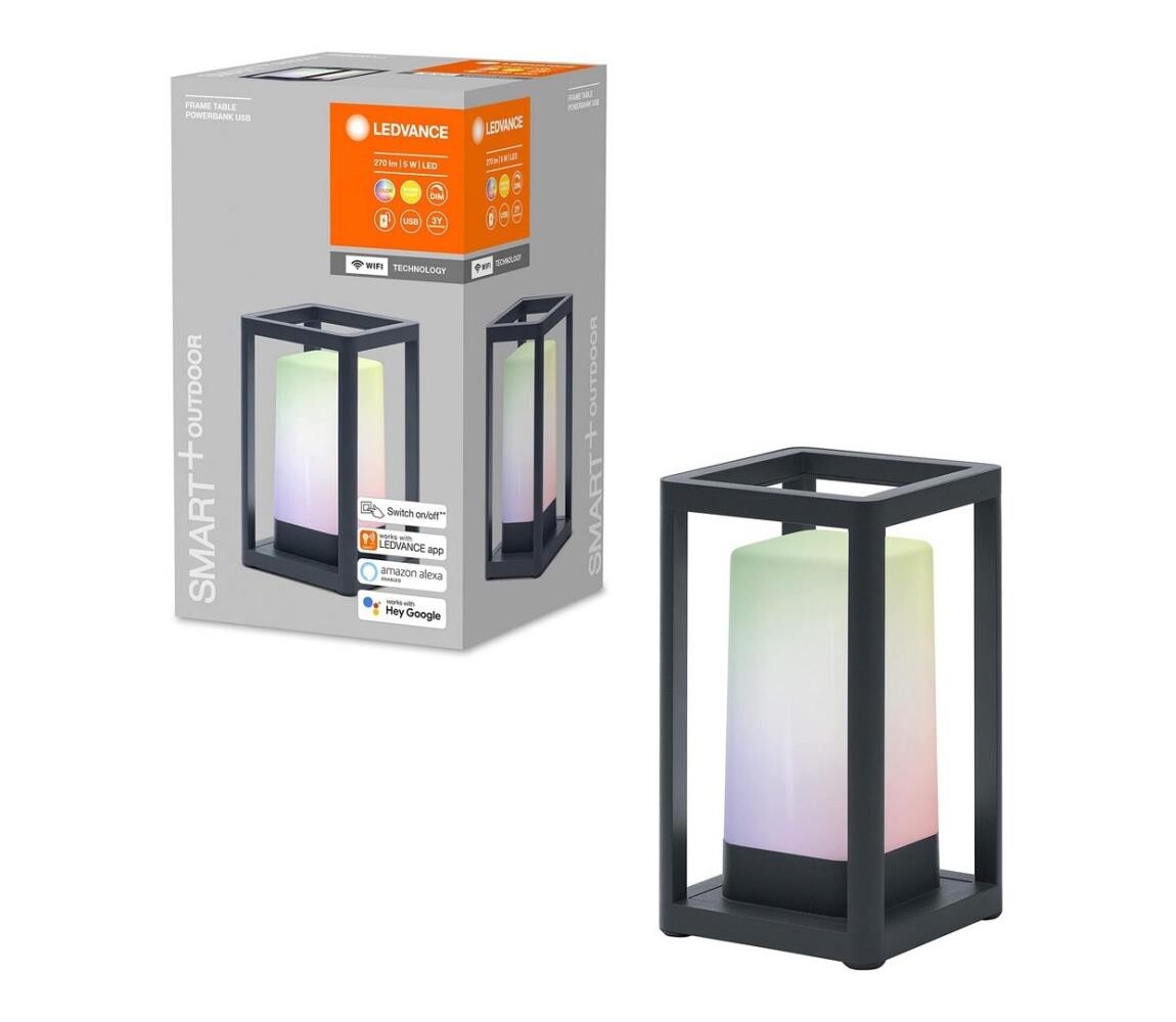 Ledvance - LED RGBW Stmívatelná venkovní lampa s power bankou LED/5W/230V Wi-Fi 4058075564466