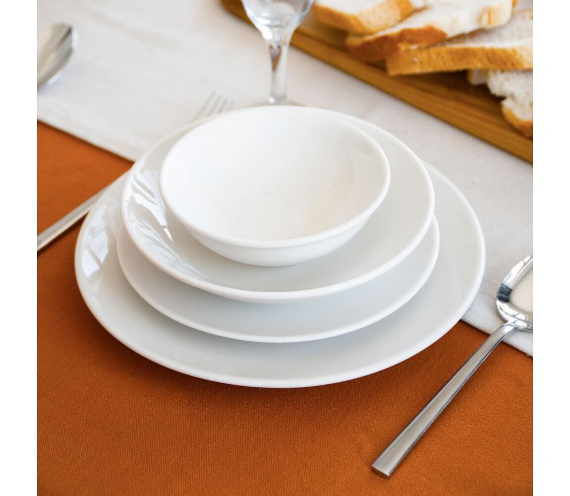 Jídelní sada 24 ks bílá/porcelán 858CMR1333