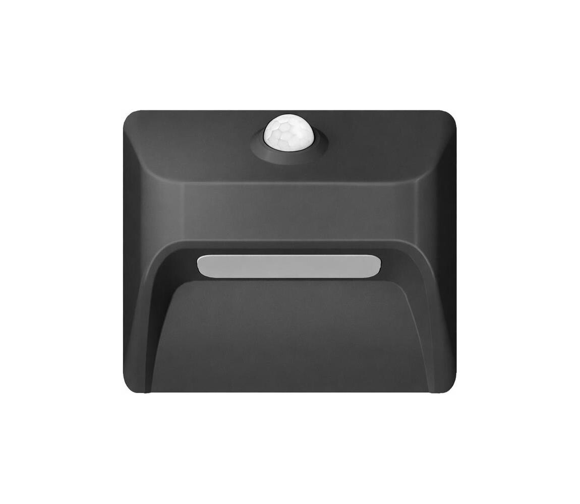 08307L - LED Nab schod sv se senz STEP LIGHT 0,3W/3,7V 2200 mAh IP53 černá 08307L