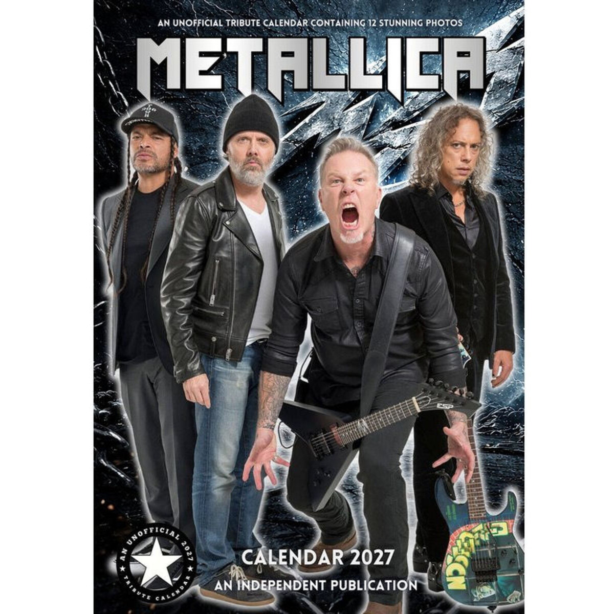 kalendář na rok 2027 METALLICA