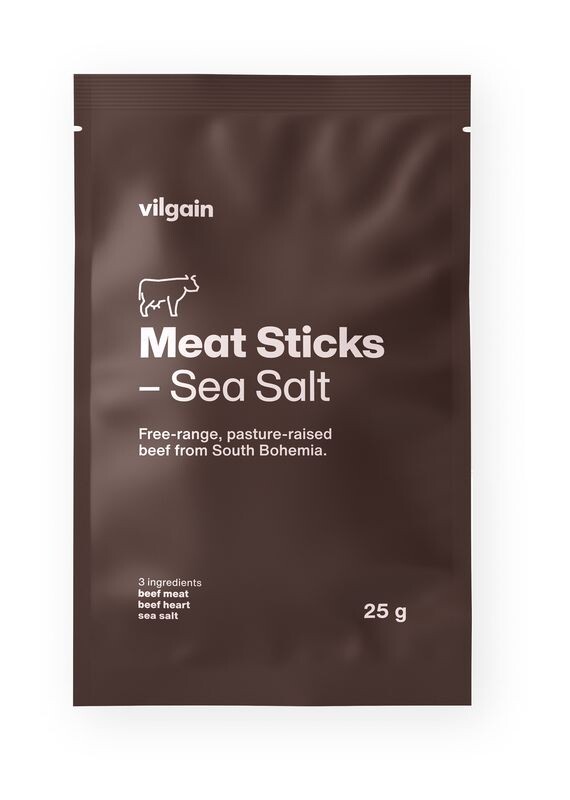 Vilgain Meat sticks – mořská sůl 25 g
