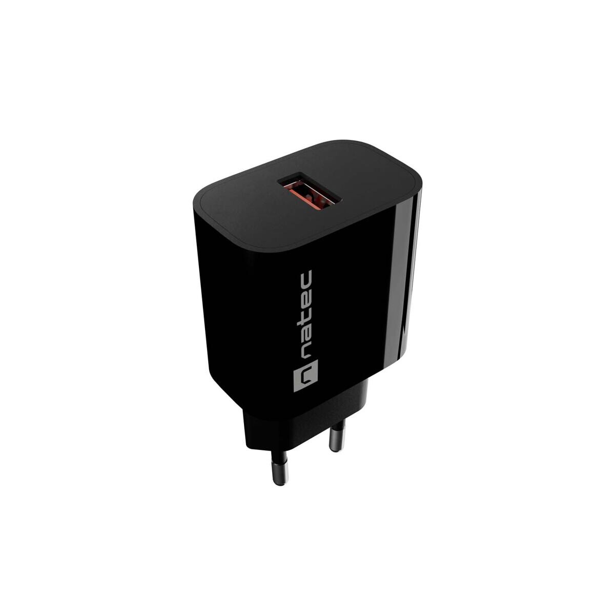 Universální nabíječka Natec RIBERA 18W, 1X USB-A,černá NUC-2393