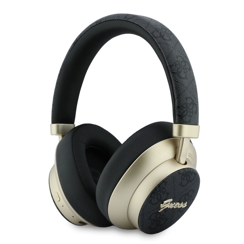 Guess PU 4G Gold Script Metal Logo ENC Bezdrátová Sluchátka Black GUBHP83P4CSCMK