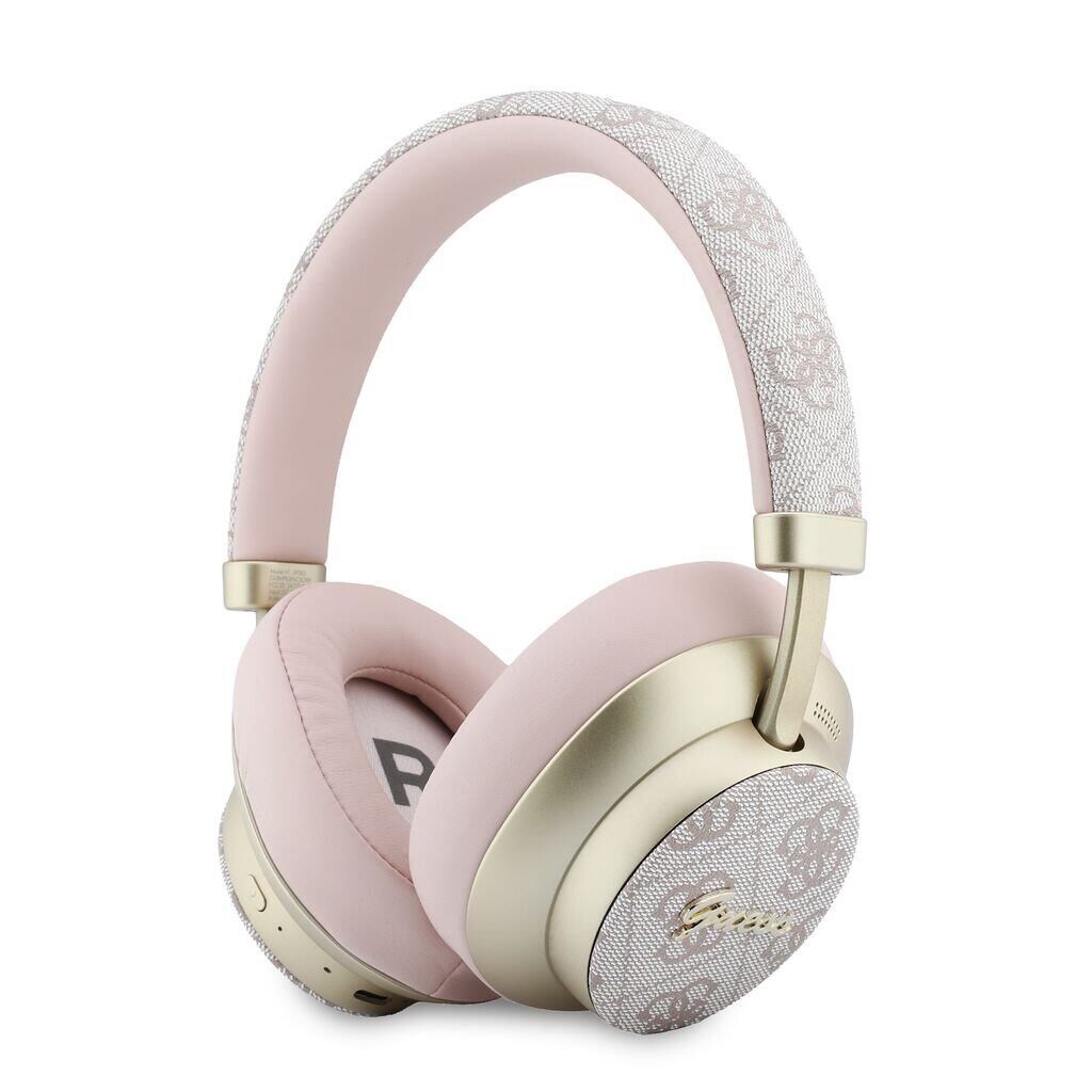 Guess PU 4G Gold Script Metal Logo ENC Bezdrátová Sluchátka Pink GUBHP83P4CSCMP