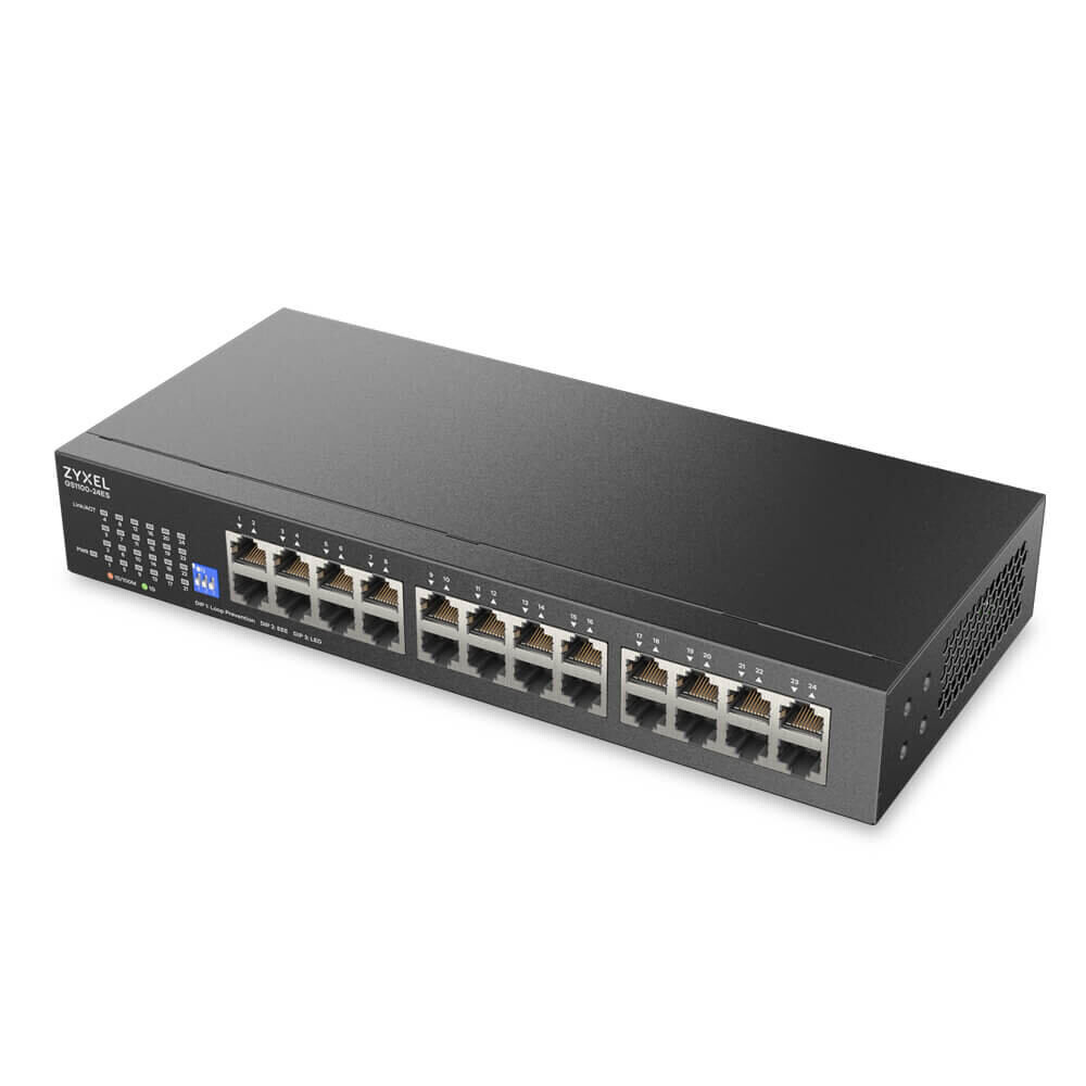 ZYXEL 24xGb unmanaged switch GS1100-24ES GS1100-24ES-EU0101F