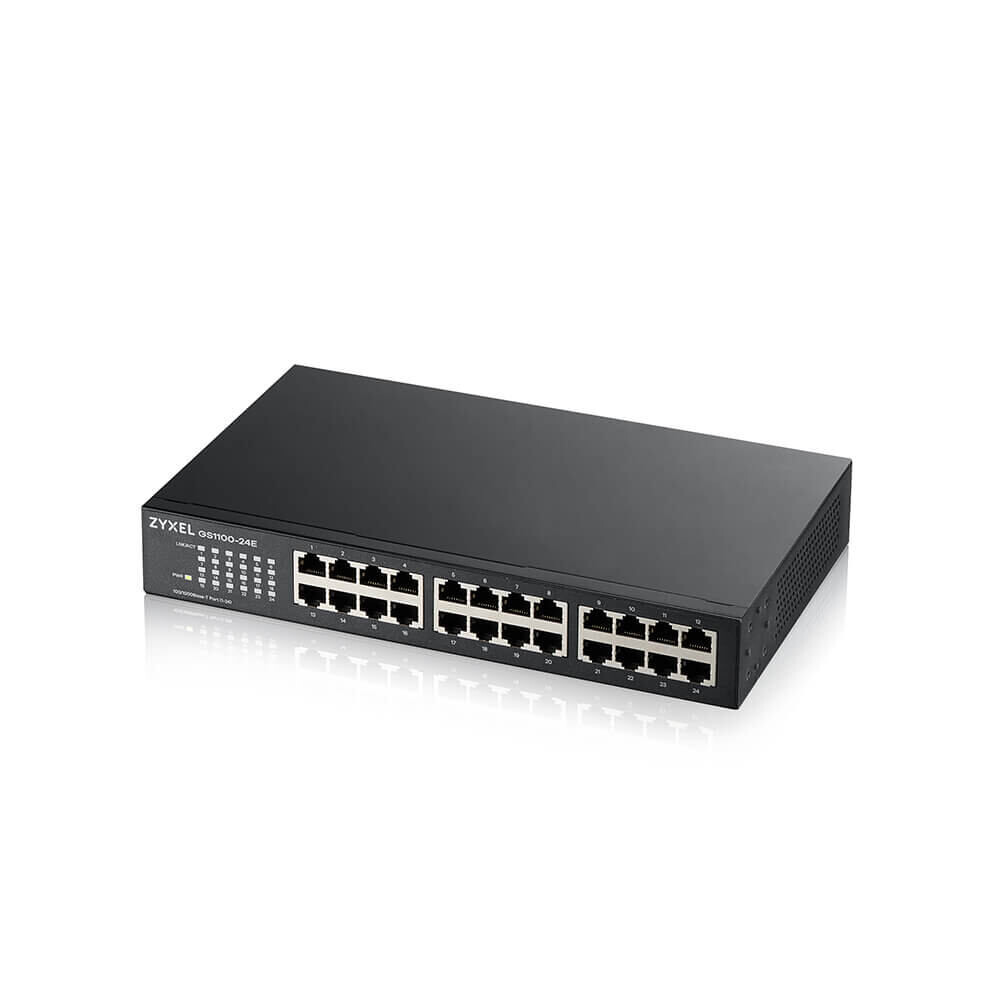 ZYXEL 24xGb fanless rack switch GS1100-24E v4 GS1100-24E-EU0104F