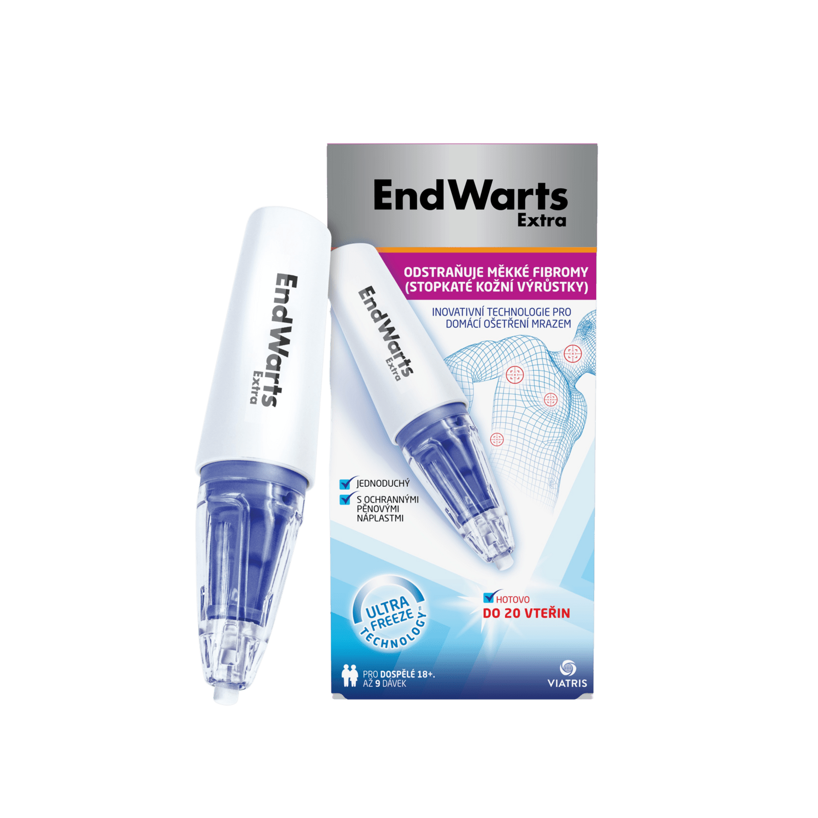ENDWARTS EndWarts Extra kryoterapie fibromů 14.3g 1 ks