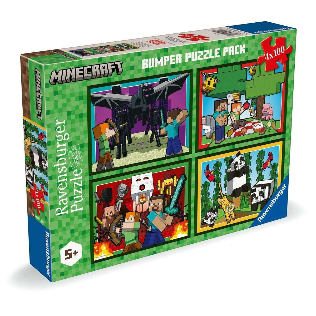 Ravensburger Minecraft Puzzle 4x100 dílků