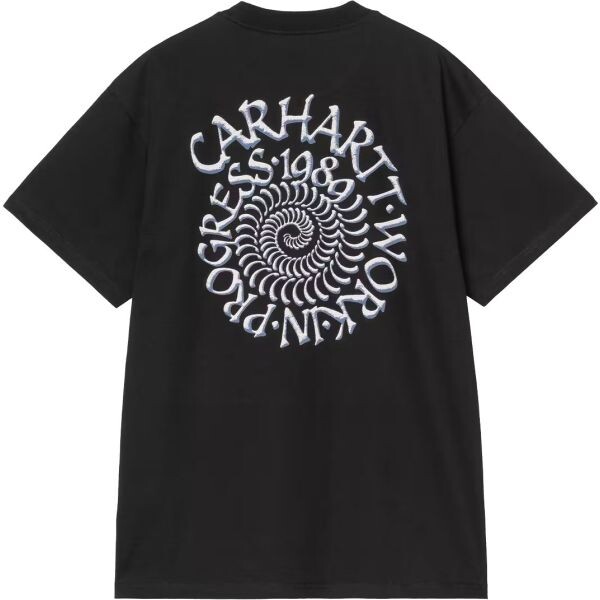 Triko Carhartt Wip Spirals S/S - Černá - M