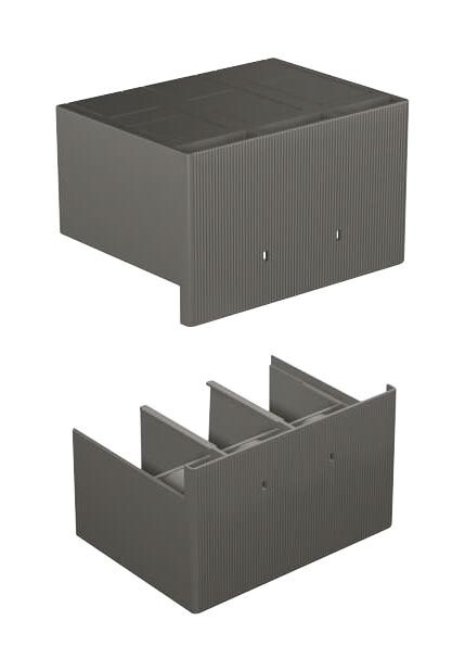 Abb 1Sda054960R1 Htc T5 3P Terminal Covers High 2Pcs