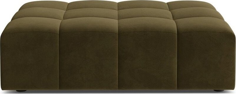 Khaki sametová podnožka Chicago – Cosmopolitan Design