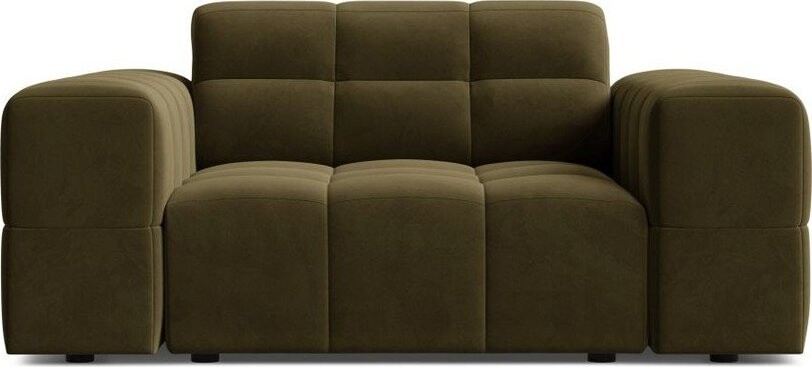 Khaki sametové křeslo Chicago – Cosmopolitan Design