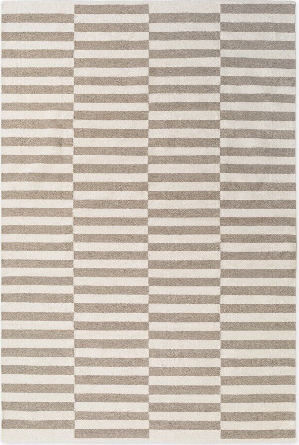 Bílý/šedý oboustranný/ručně tkaný vlněný koberec 200x300 cm Vika – Hanse Home