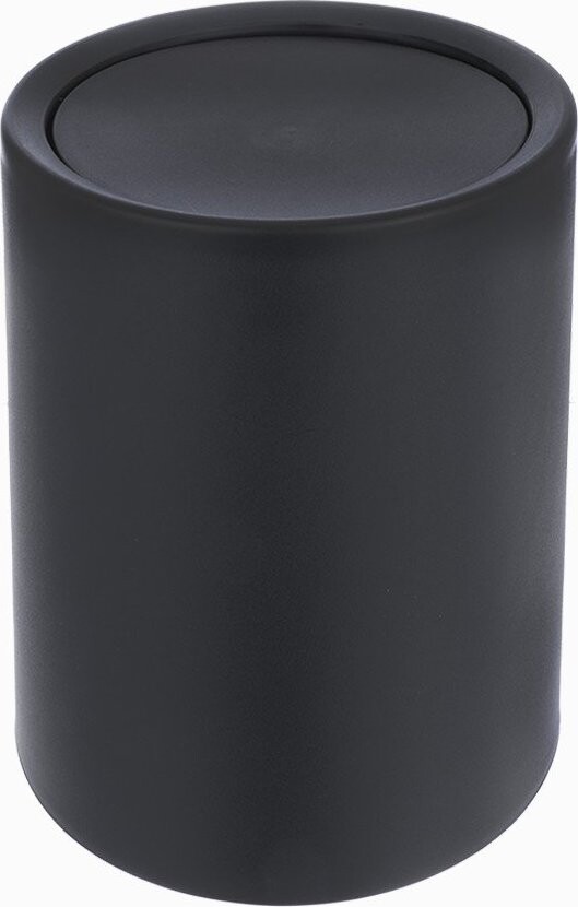 Černý plastový odpadkový koš 6 l – Orion