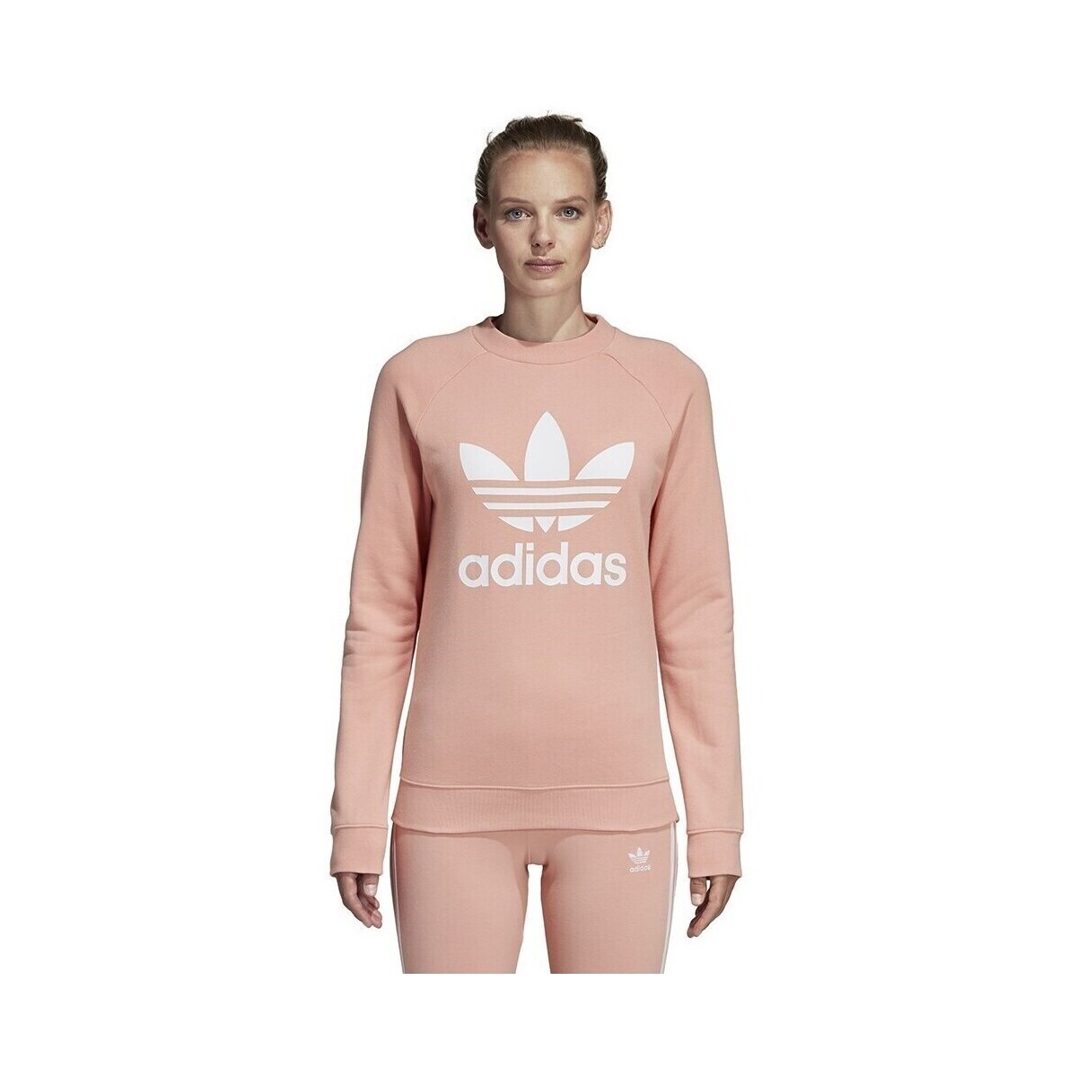 adidas  Trefoil Crew Sweat  Bílá