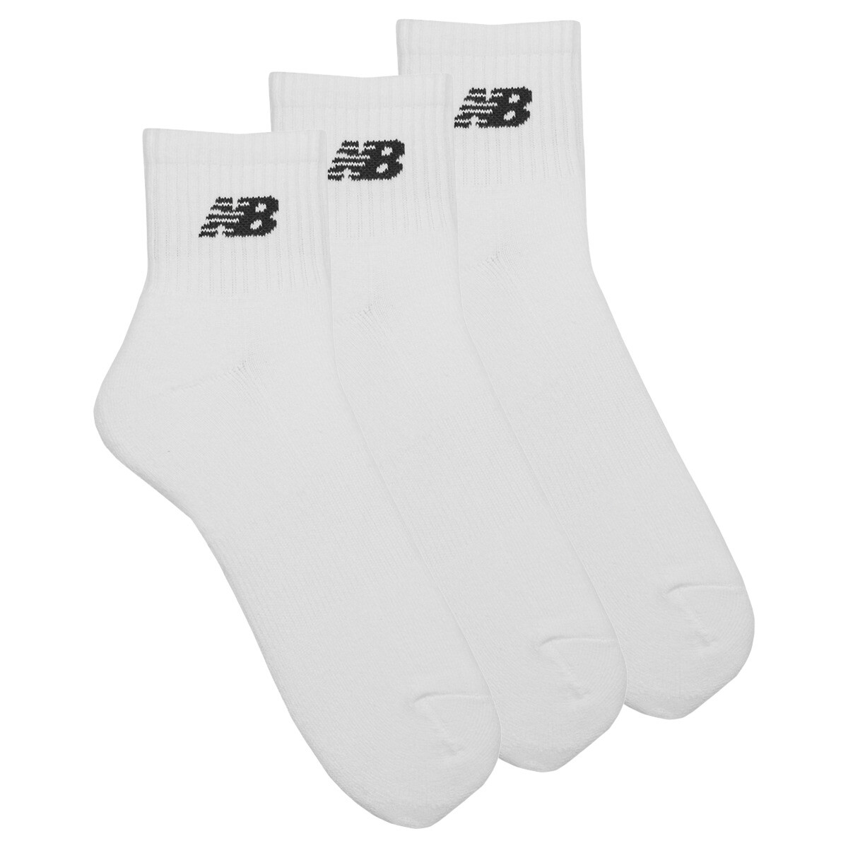 New Balance  EVERYDAY ANKLE SOCKS 3 PACK  Bílá