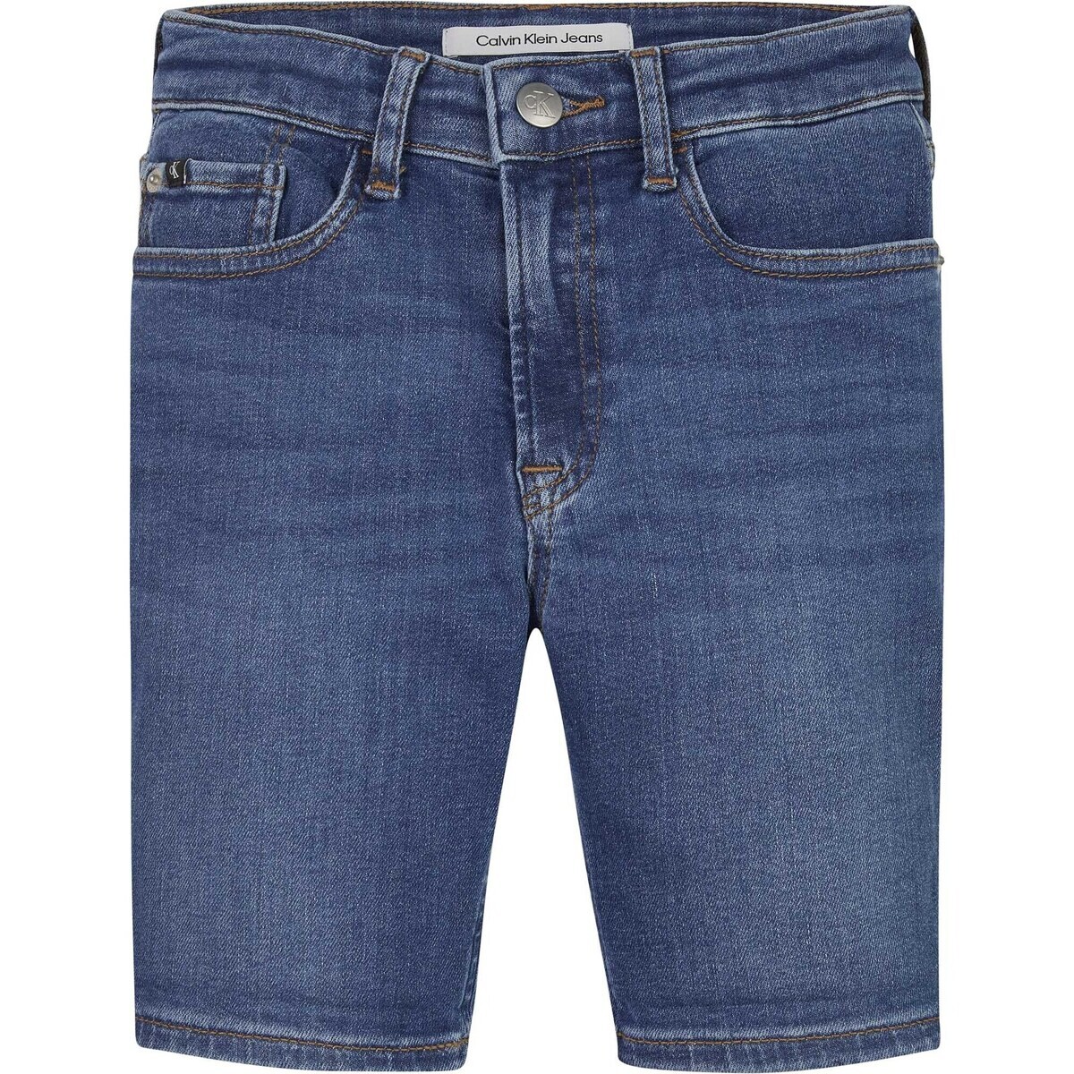 Calvin Klein Jeans  Denim Shorts Ess Mid e  Modrá