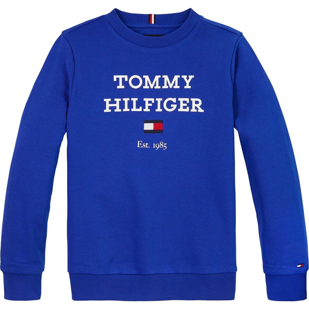 Tommy Hilfiger  Th Logo Sweatshirt  Modrá