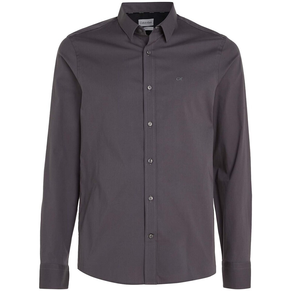 Calvin Klein Jeans  Poplin Stretch Slim  Šedá