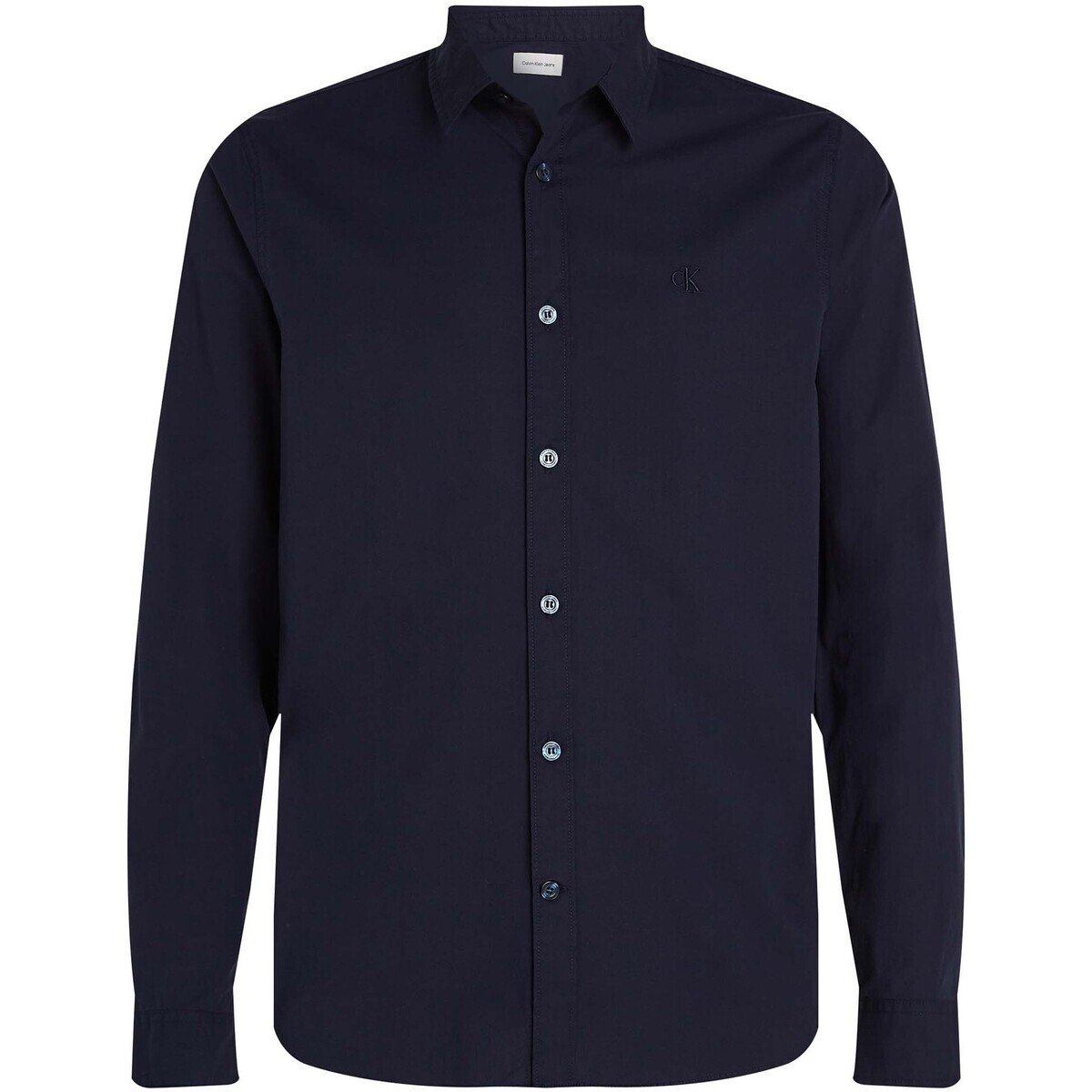 Calvin Klein Jeans  Slim Stretch Shirt  Modrá