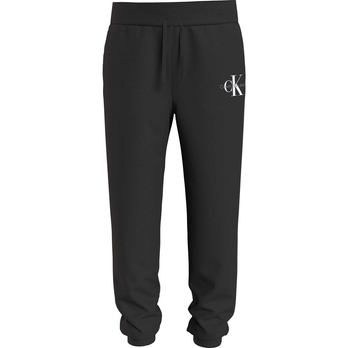 Calvin Klein Jeans  Monogram Logo Sweatpants  Černá
