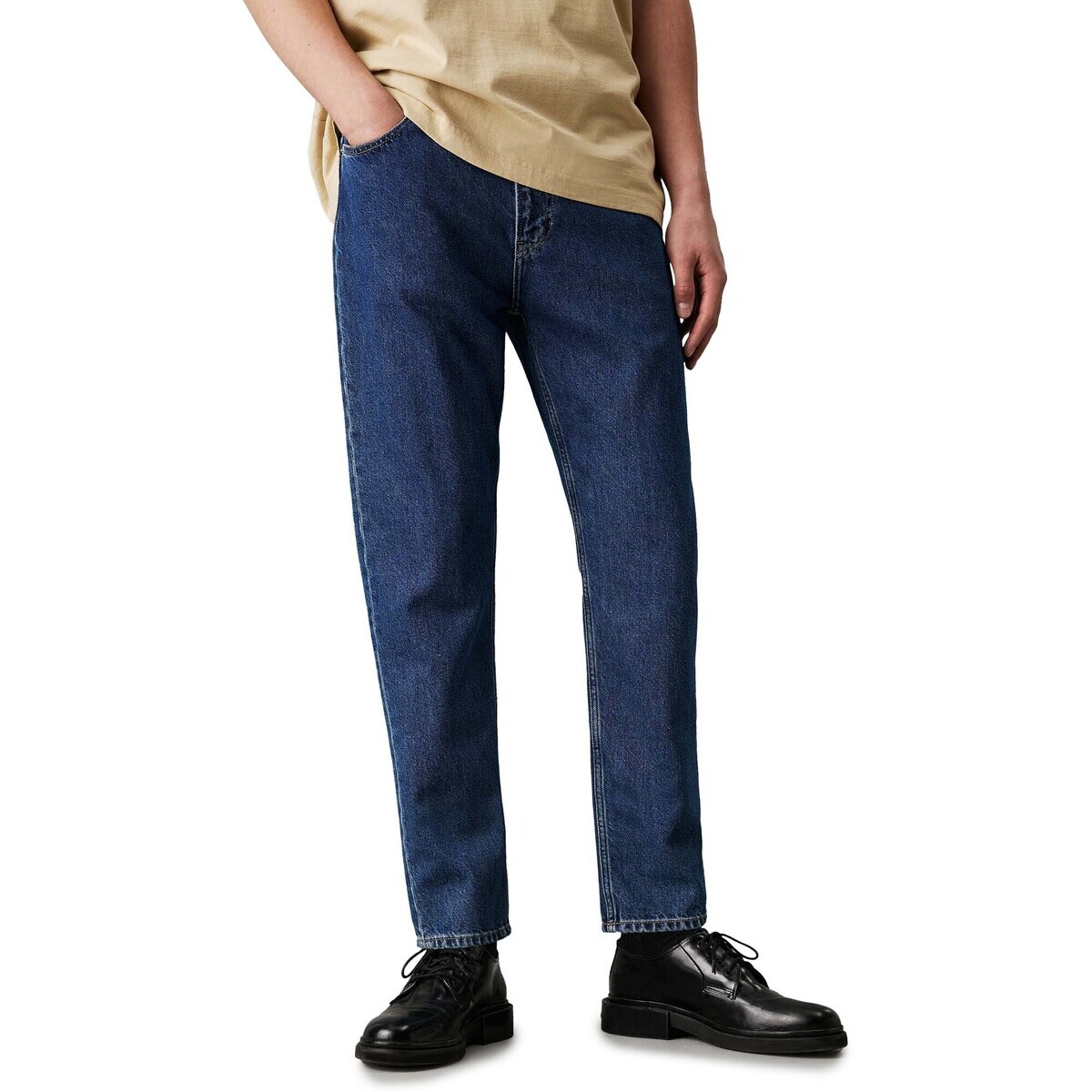 Calvin Klein Jeans Dad Jean, 1Bj Modrá