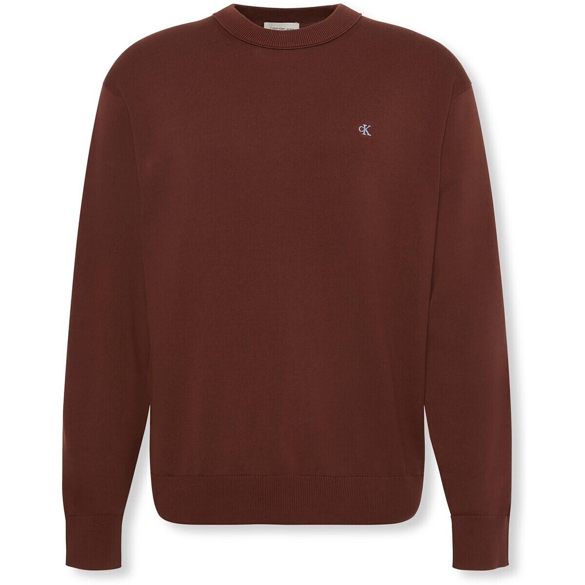 Calvin Klein Jeans  Ls Ez Cotton Crewnk  Červená