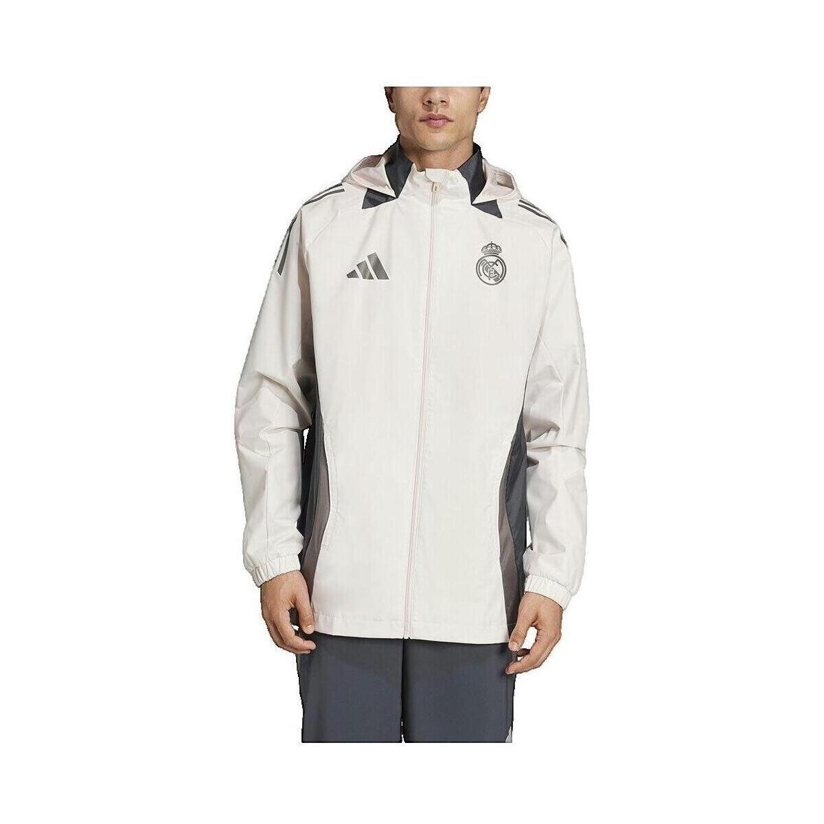 adidas  Veste de survêtement  Real Madrid 2024/25  Bílá