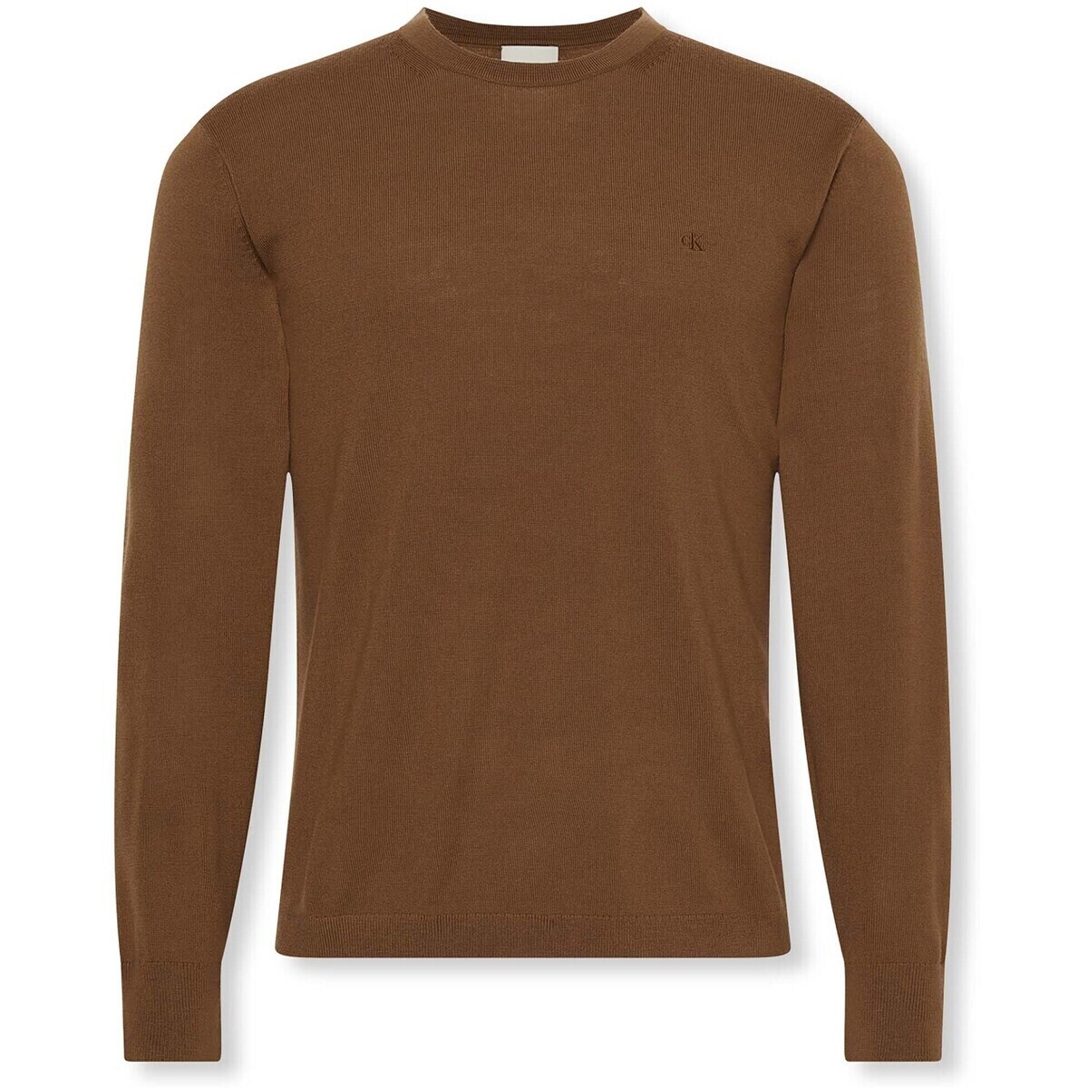 Calvin Klein Jeans  Ls 100X100 Merino Crew  Hnědá