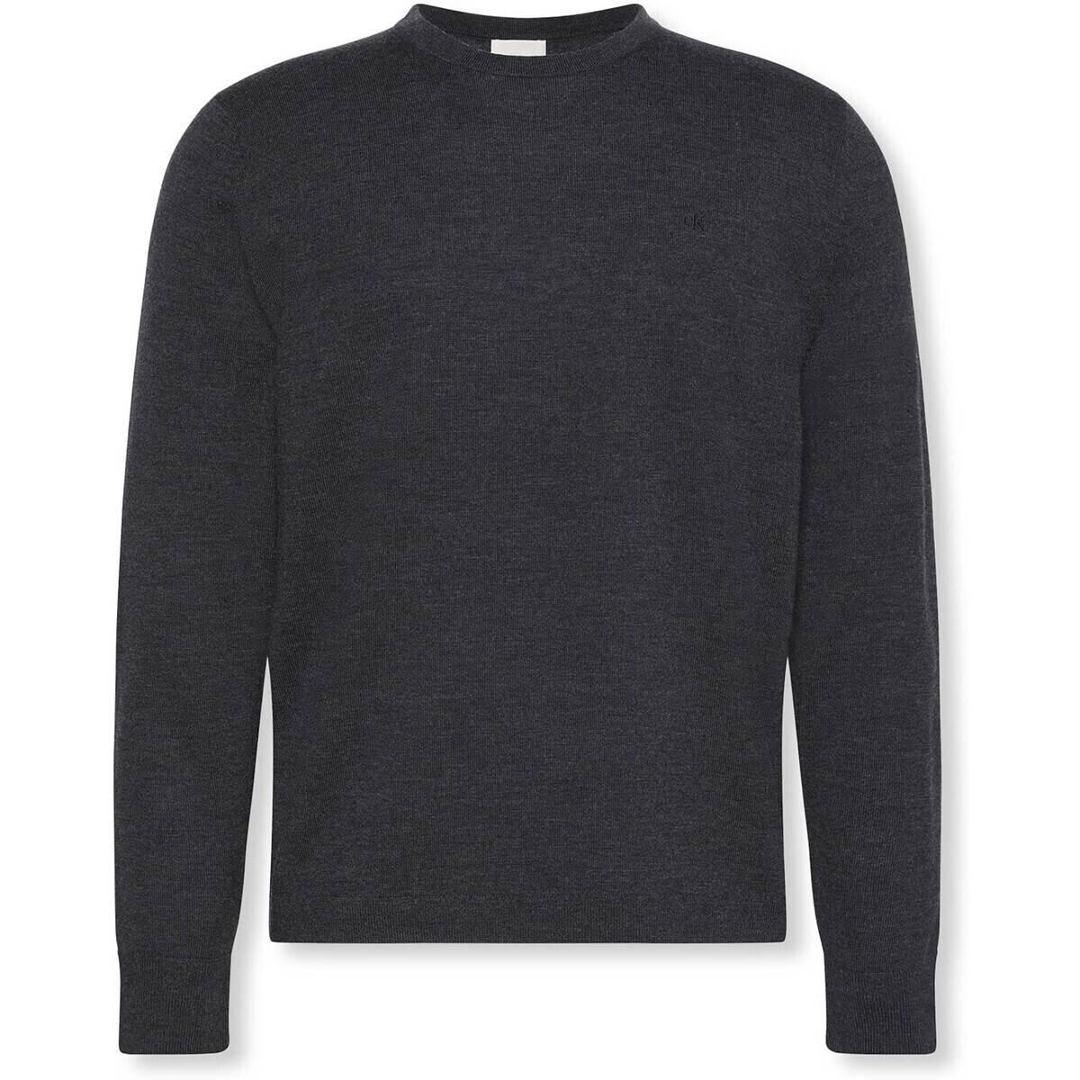 Calvin Klein Jeans  Ls 100X100 Merino Crew  Černá