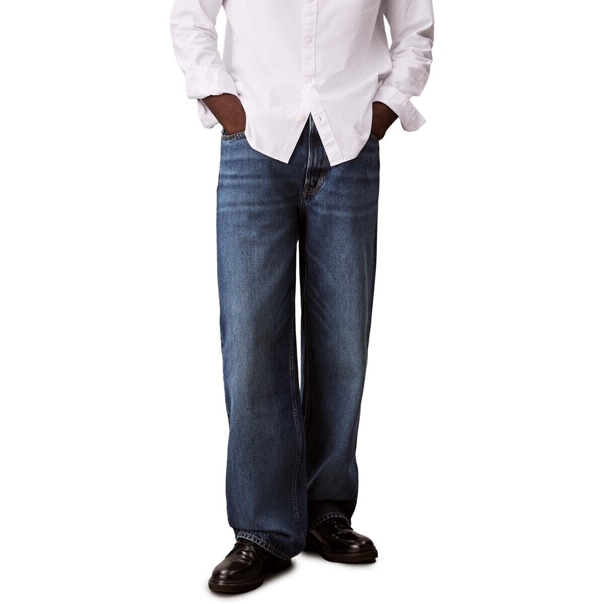 Calvin Klein Jeans Baggy Horizon Jean Modrá