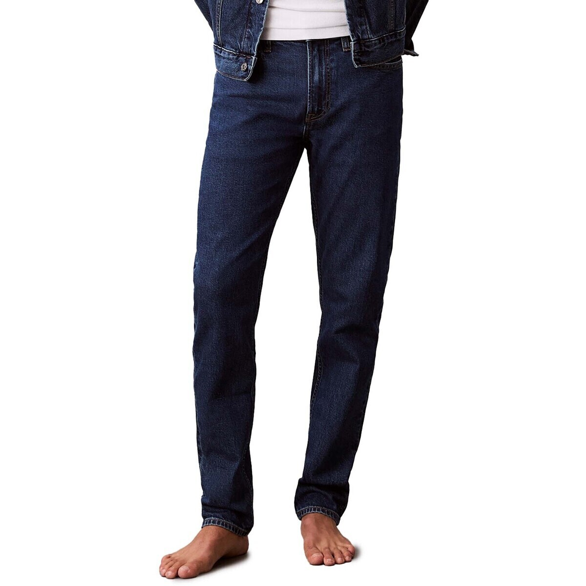 Calvin Klein Jeans  Slim Taper Pacifico  Modrá