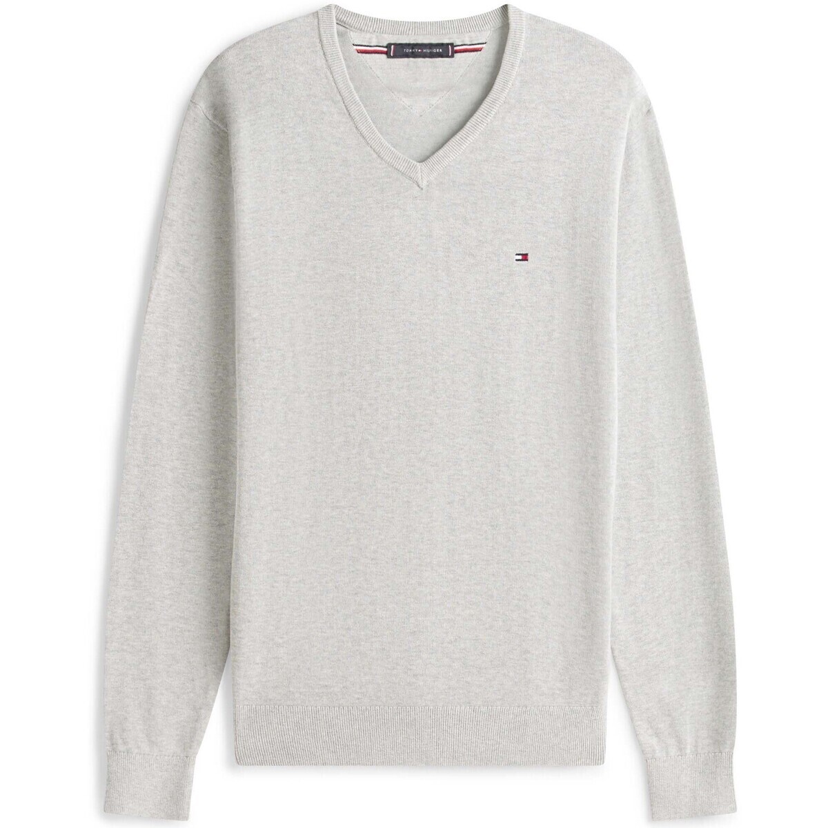 Tommy Hilfiger  Essential Cotton V Neck  Šedá