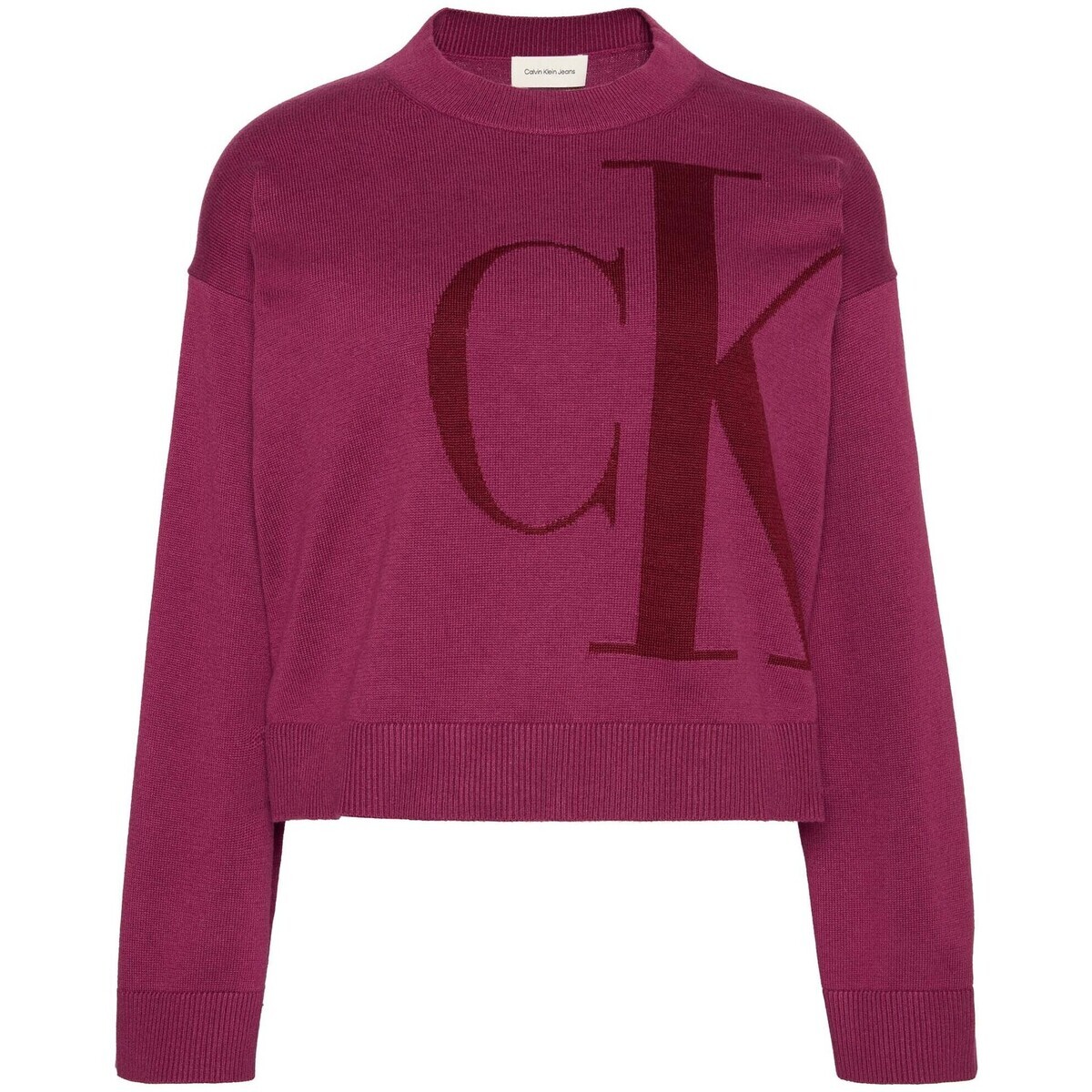 Calvin Klein Jeans  Long Sleeve Smooth C  Červená