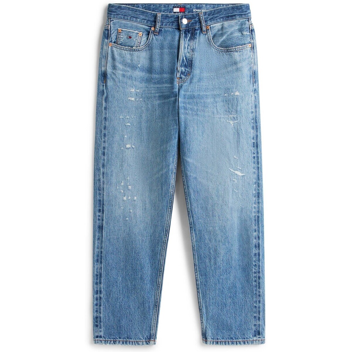 Tommy Jeans  Sonny Rglr Tprd Slv  Modrá