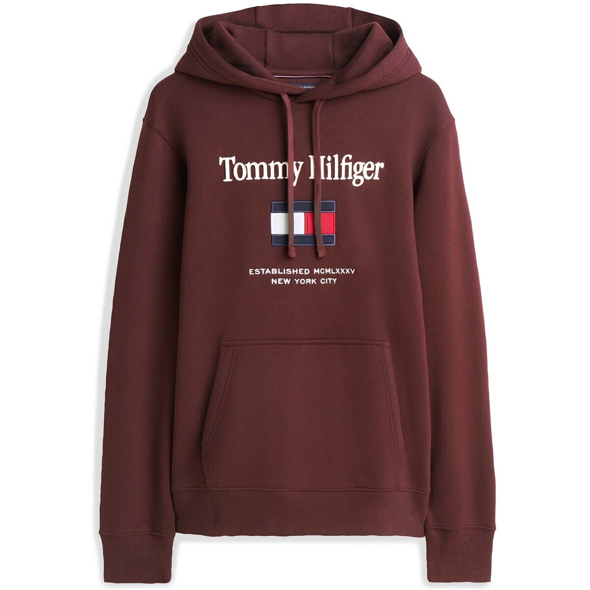 Tommy Hilfiger  Tommy Embro Flag Hoo  Hnědá