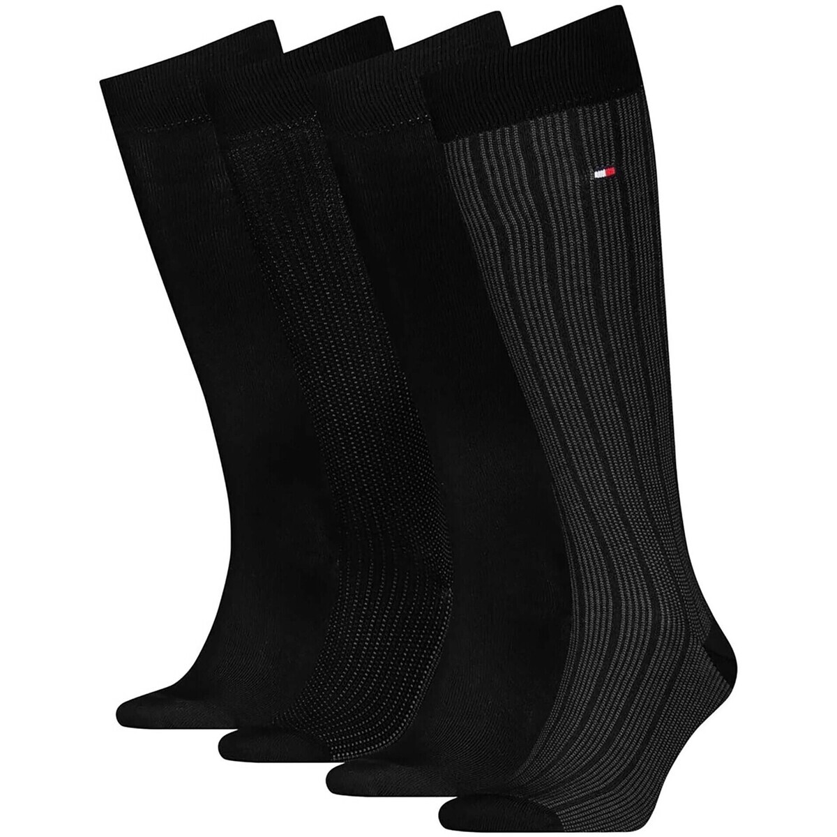 Tommy Hilfiger  Th Men Kneehigh 4P Tin Giftbox  Černá