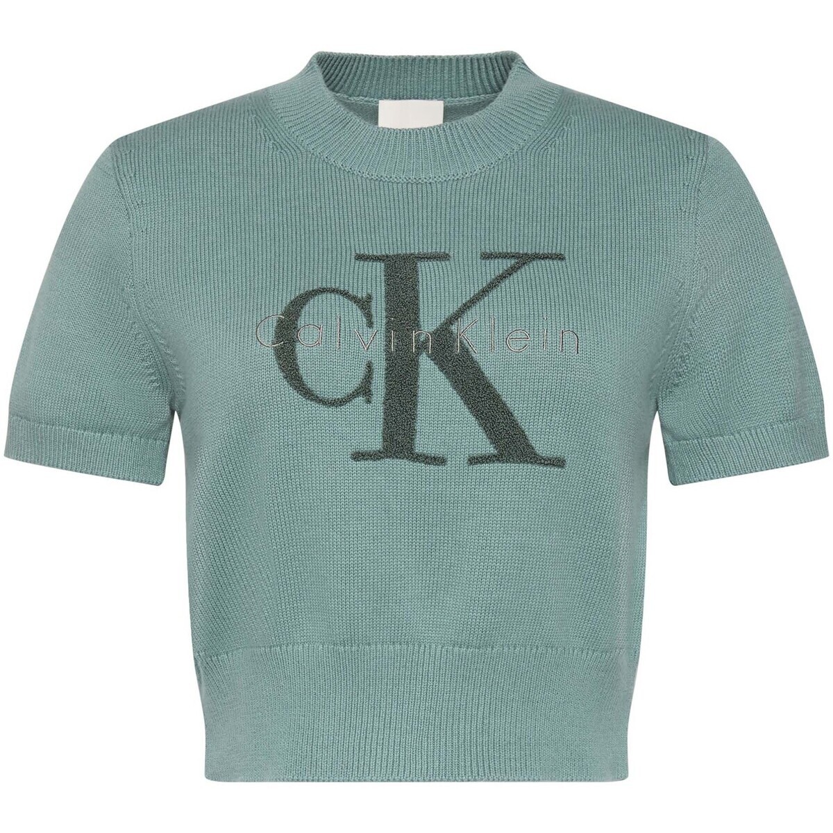 Calvin Klein Jeans  Chunky Cotton Graphi  Zelená