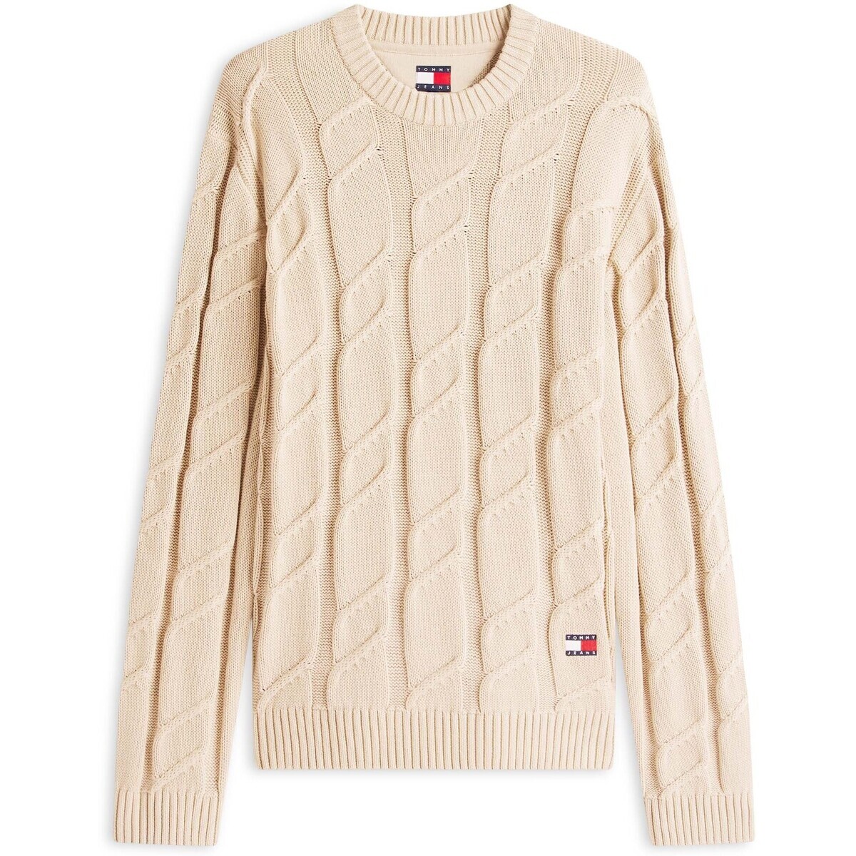 Tommy Jeans  Tjm Reg Chunky Cable  Béžová