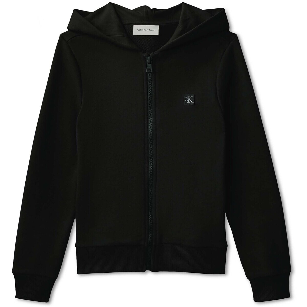 Calvin Klein Jeans  Mini Badge Zip-Through  Černá